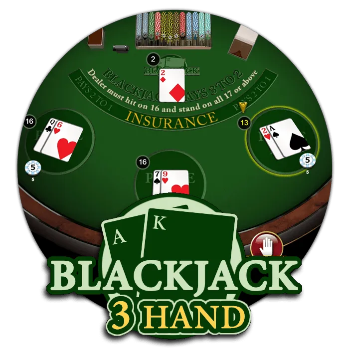 Blackjack 3 Hand - PLACEBET138